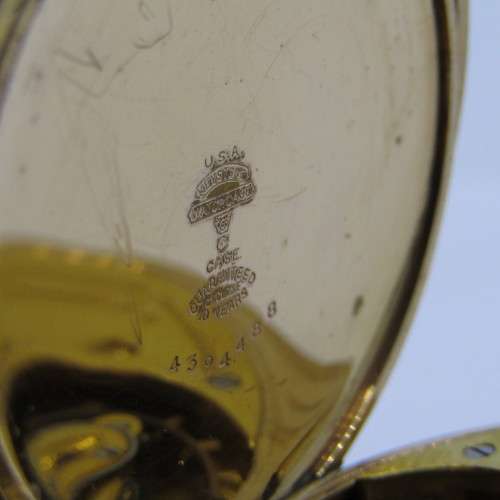 Antique 1928 Elgin full hunter gold-plated  pocket watch - serial 30841765