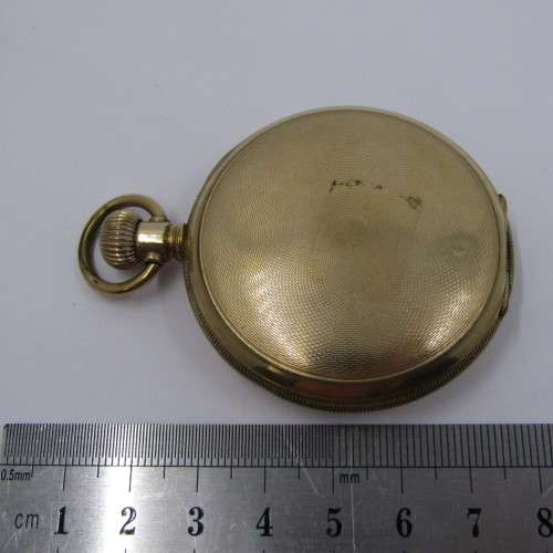 Antique 1928 Elgin full hunter gold-plated  pocket watch - serial 30841765