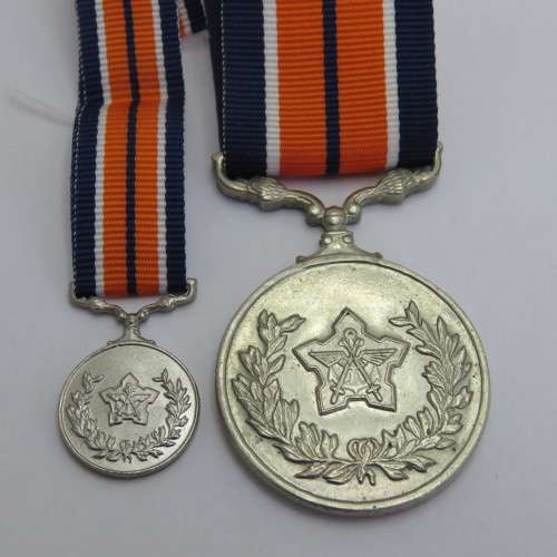 SADF General Service medal and miniature - #142269