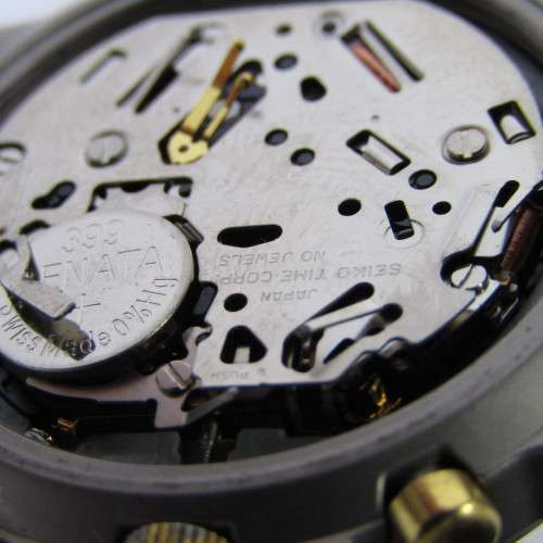 Seiko Chronograph Titanium 100m mens watch - 7T62-OBEO - working