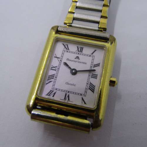 Maurice Lacroix Tank 32536 ladies quartz dress watch - working - fine scratches on glass