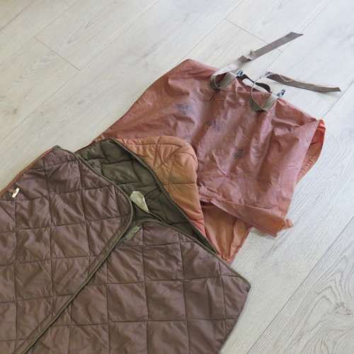 1974 SADF Parker wool sleeping bag - Size medium - Pouch bag torn - Zip is still working