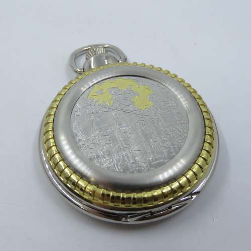 1920`s Style Huntsman full hunter quartz pocketwatch - Hachette pocketwatch collection #30 - Working