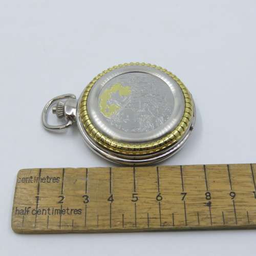 1920`s Style Huntsman full hunter quartz pocketwatch - Hachette pocketwatch collection #30 - Working