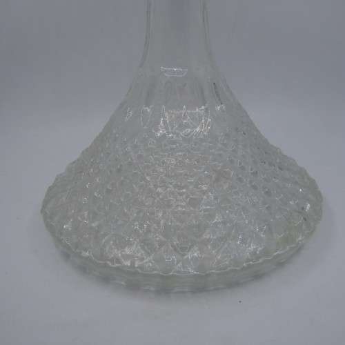 Vintage glass ships decanter