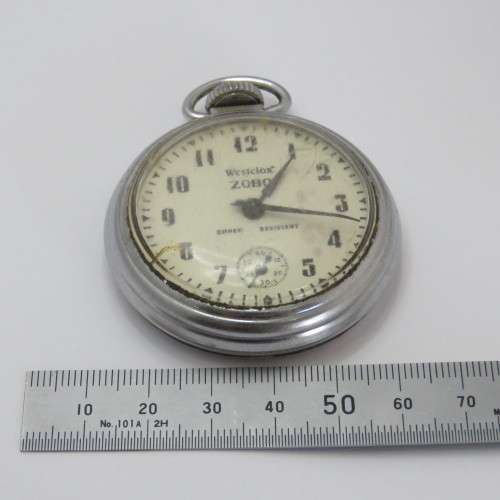 Westclox Zobo pocketwatch for spares - Not Working