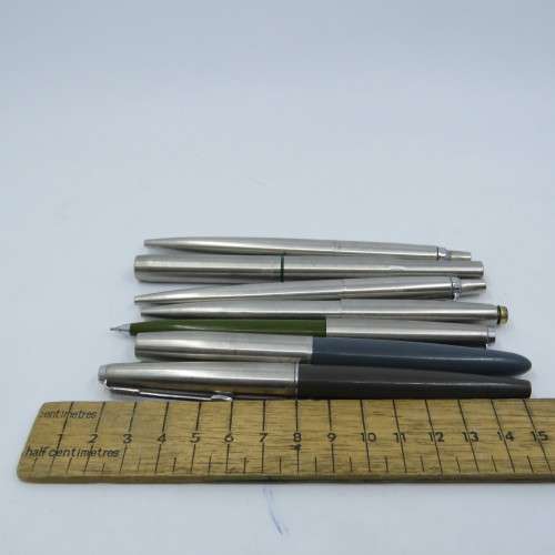Lot of 7 Parker pens for spares - Fountain and ball point