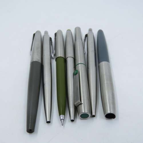 Lot of 7 Parker pens for spares - Fountain and ball point