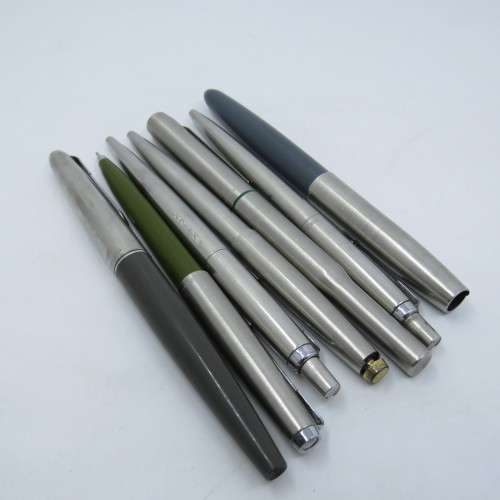 Lot of 7 Parker pens for spares - Fountain and ball point
