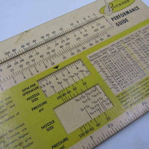 Lot of 4 vintage Sprinkler calculator cards
