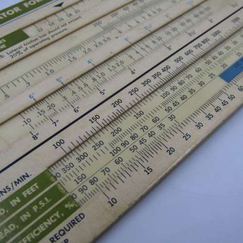 Lot of 4 vintage Sprinkler calculator cards