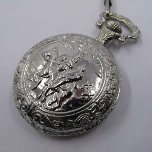 Ricardo Vintage style pocket watch with fob chain - working
