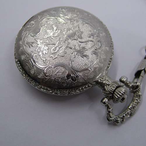 Ricardo Vintage style pocket watch with fob chain - working