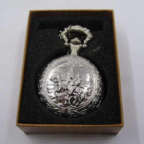 Ricardo Vintage style pocket watch with fob chain - working