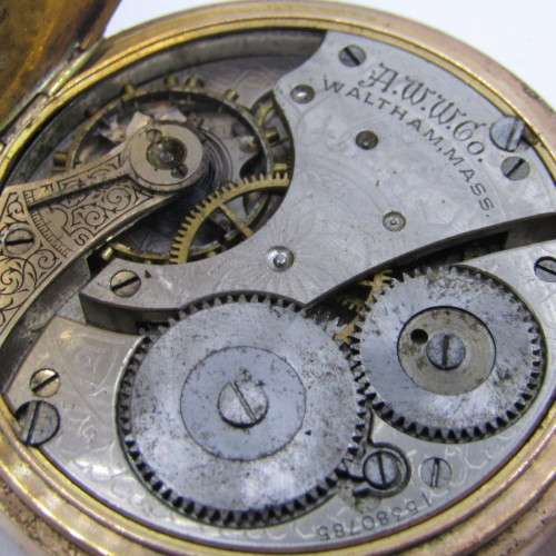 Antique Waltham pocket watch - not working - no crown