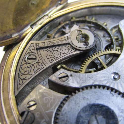 Antique Waltham pocket watch - not working - no crown