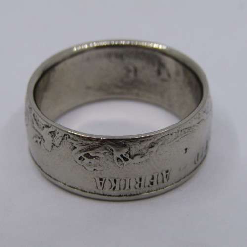 Ring made from 1977 South Africa R1 - size T/11