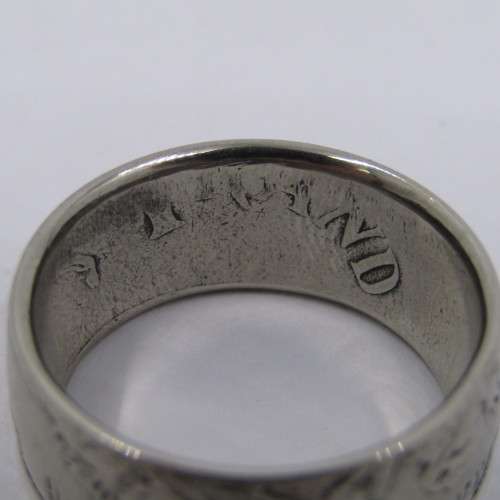 Ring made from 1977 South Africa R1 - size T/11