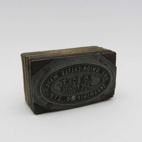 The Union Castle Mail Cape Town postal ink stamp