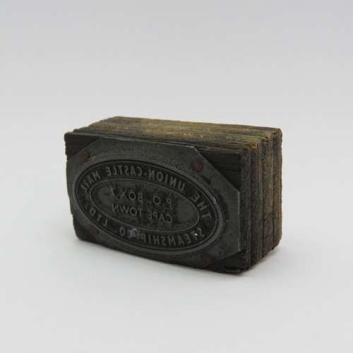 The Union Castle Mail Cape Town postal ink stamp