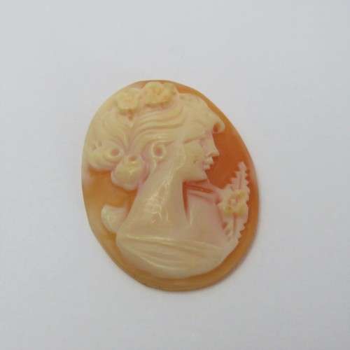 Vintage Cameo for jewellery - 23,4 mm x 30,3 mm
