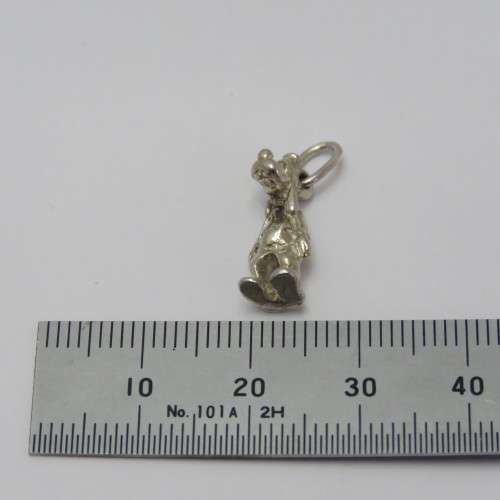 Sterling silver Goofy figurine charm pendant - Weighs 1,5 g