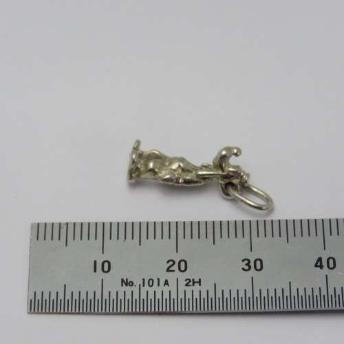 Sterling silver Goofy figurine charm pendant - Weighs 1,5 g