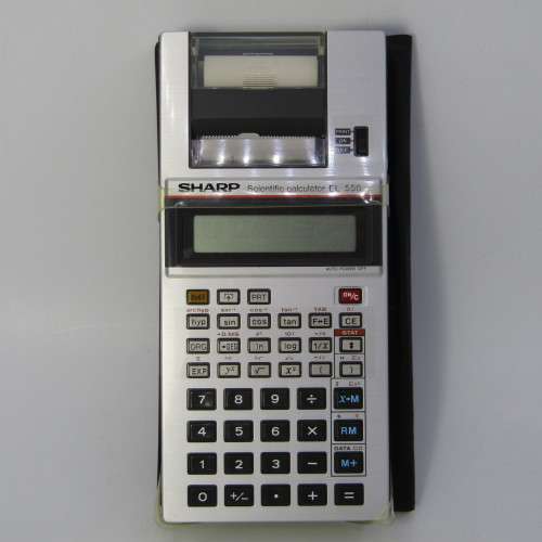 Vintage Sharp scientific EL-550 calculator - working