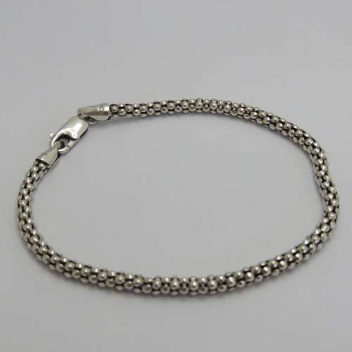Sterling silver bracelet - Weighs 4,8 g - Length 21,5 cm