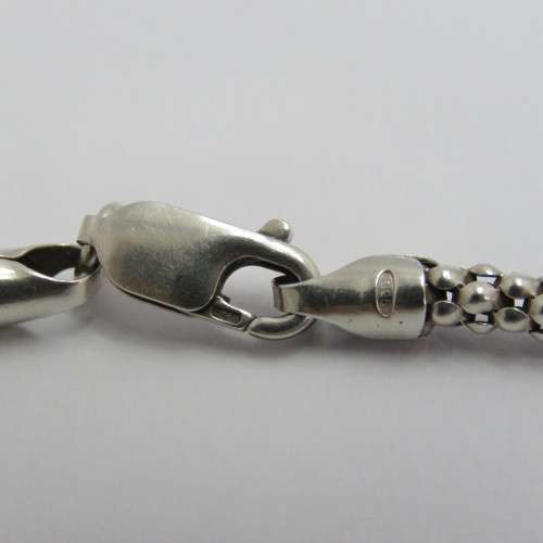 Sterling silver bracelet - Weighs 4,8 g - Length 21,5 cm