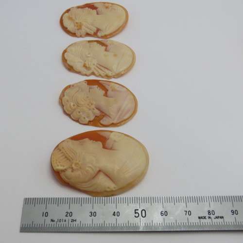 Lot of 7 Cameos for jewellery - Damaged