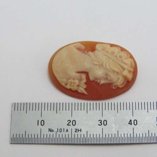 Vintage Cameo for jewellery - 22,9 mm x 30,4 mm