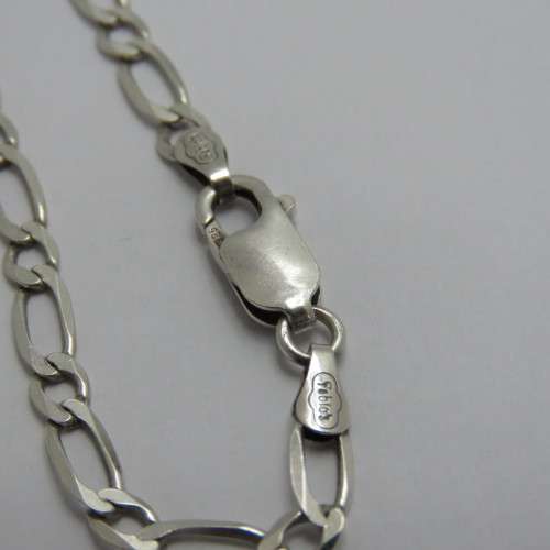 Sterling silver necklace - Weighs 8,9 g - Length 60 cm