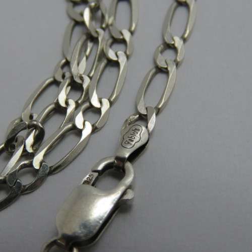 Sterling silver necklace - Weighs 8,9 g - Length 60 cm