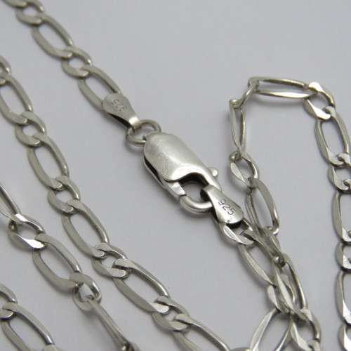 Sterling silver necklace - Weighs 8,9 g - Length 60 cm