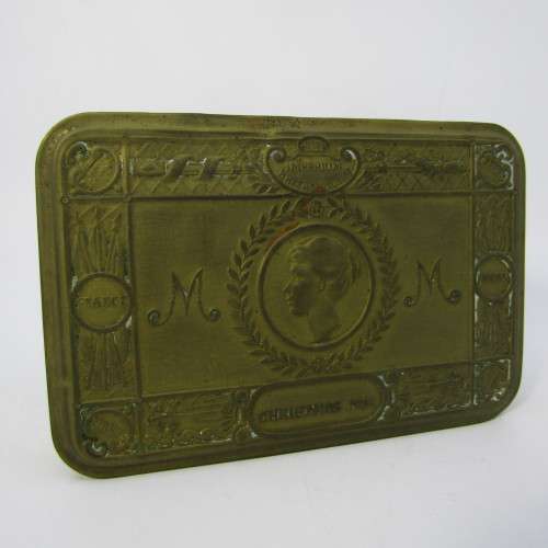 WW1 Christmas 1914 brass tin