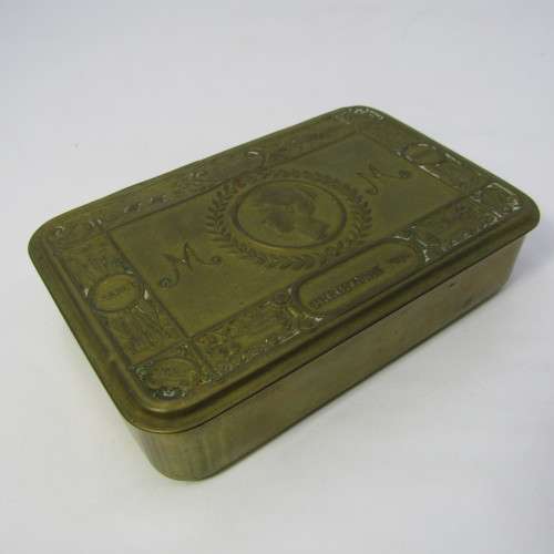 WW1 Christmas 1914 brass tin