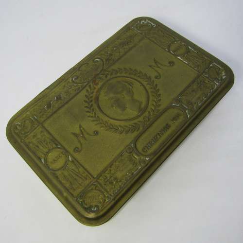 WW1 Christmas 1914 brass tin