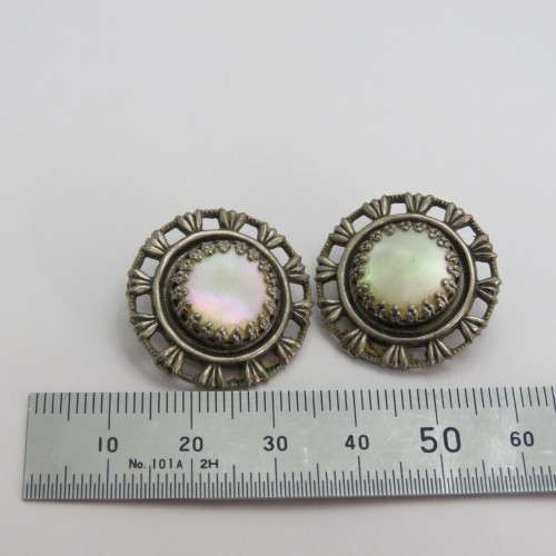 Pair of vintage clip on earrings