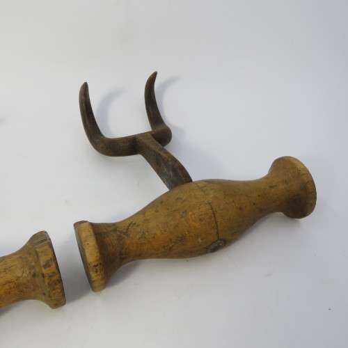 Pair of Antique sack bale hooks