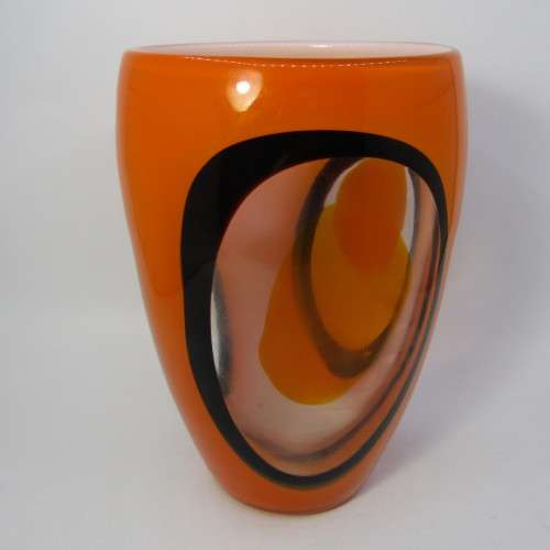 Beautiful Murano glass flower vase - 23cm