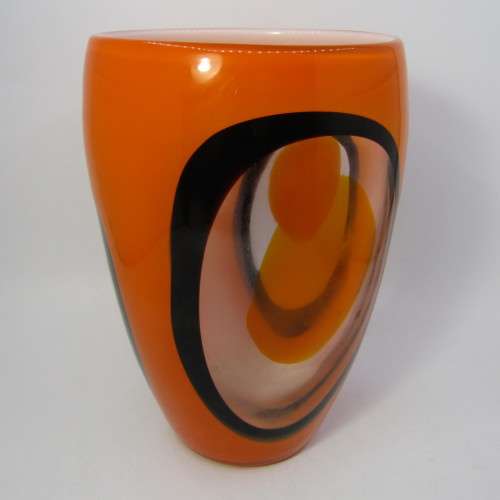 Beautiful Murano glass flower vase - 23cm