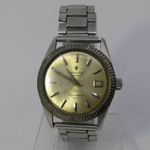 1970`s Invicta 41 Royal Marine automatic mens watch - working