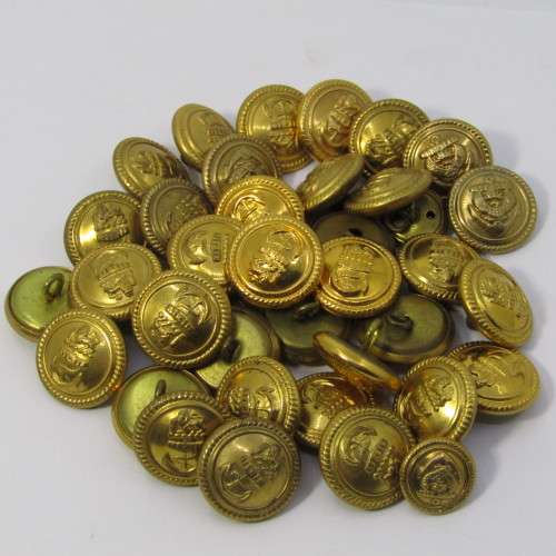 Lot of SA Navy uniform brass buttons