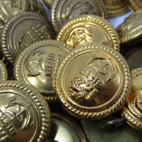 Lot of SA Navy uniform brass buttons