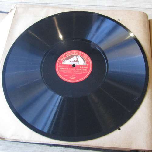 His Masters Voice record album with 10 records - 76rpm