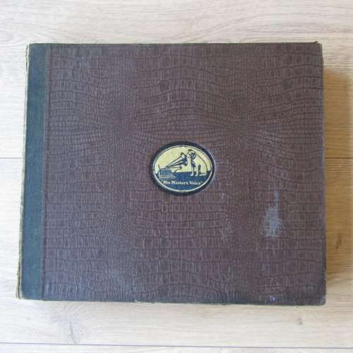 His Masters Voice record album with 10 records - 76rpm