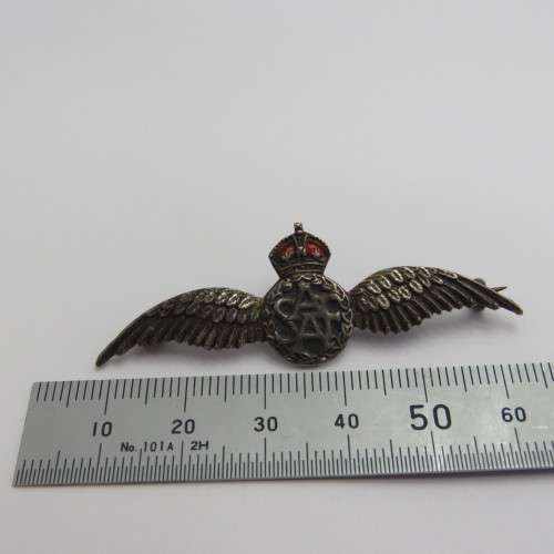 Silver WW2 SA Air Force sweetheart brooch