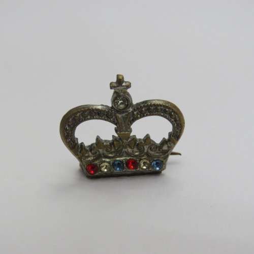 Vintage Victorian Crown pin badge