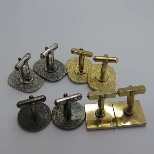 Lot of 4 pairs of vintage cufflinks